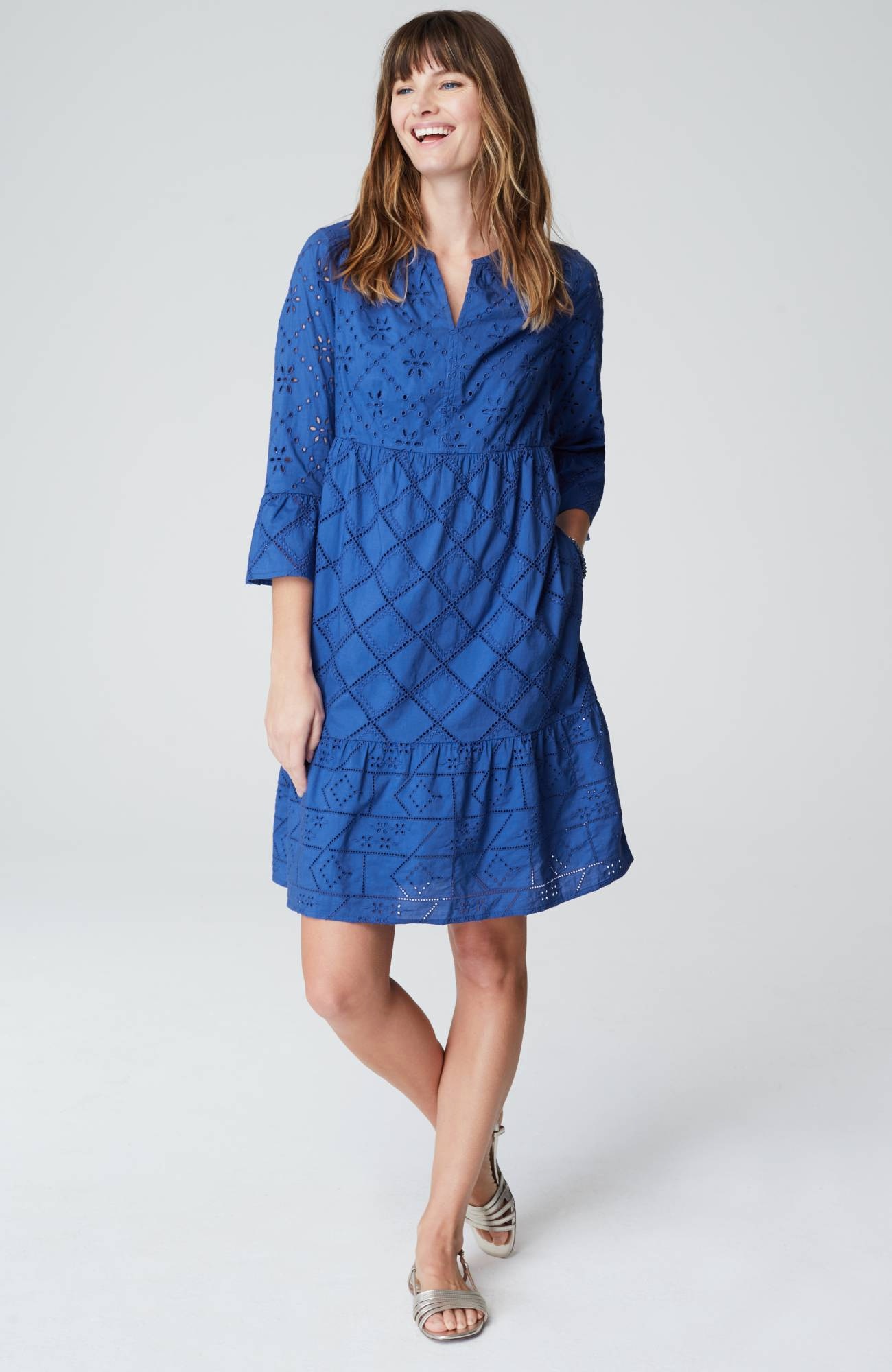 Tiered Eyelet Dress