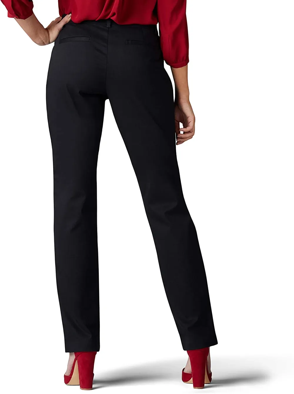 Women's Wrinkle Free Relaxed Fit Straight Leg Pant