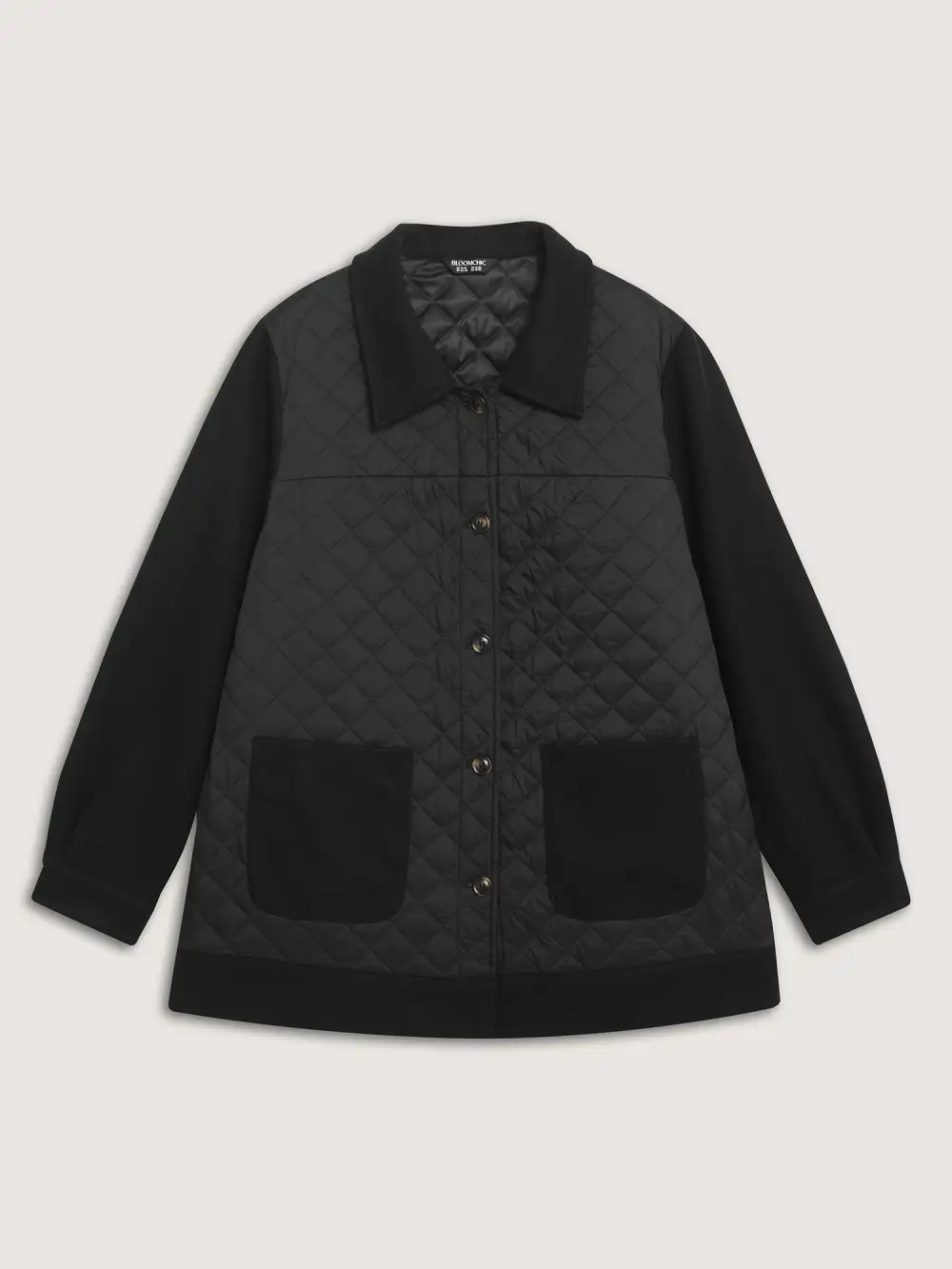 Pockets Contrast Puffer Parka