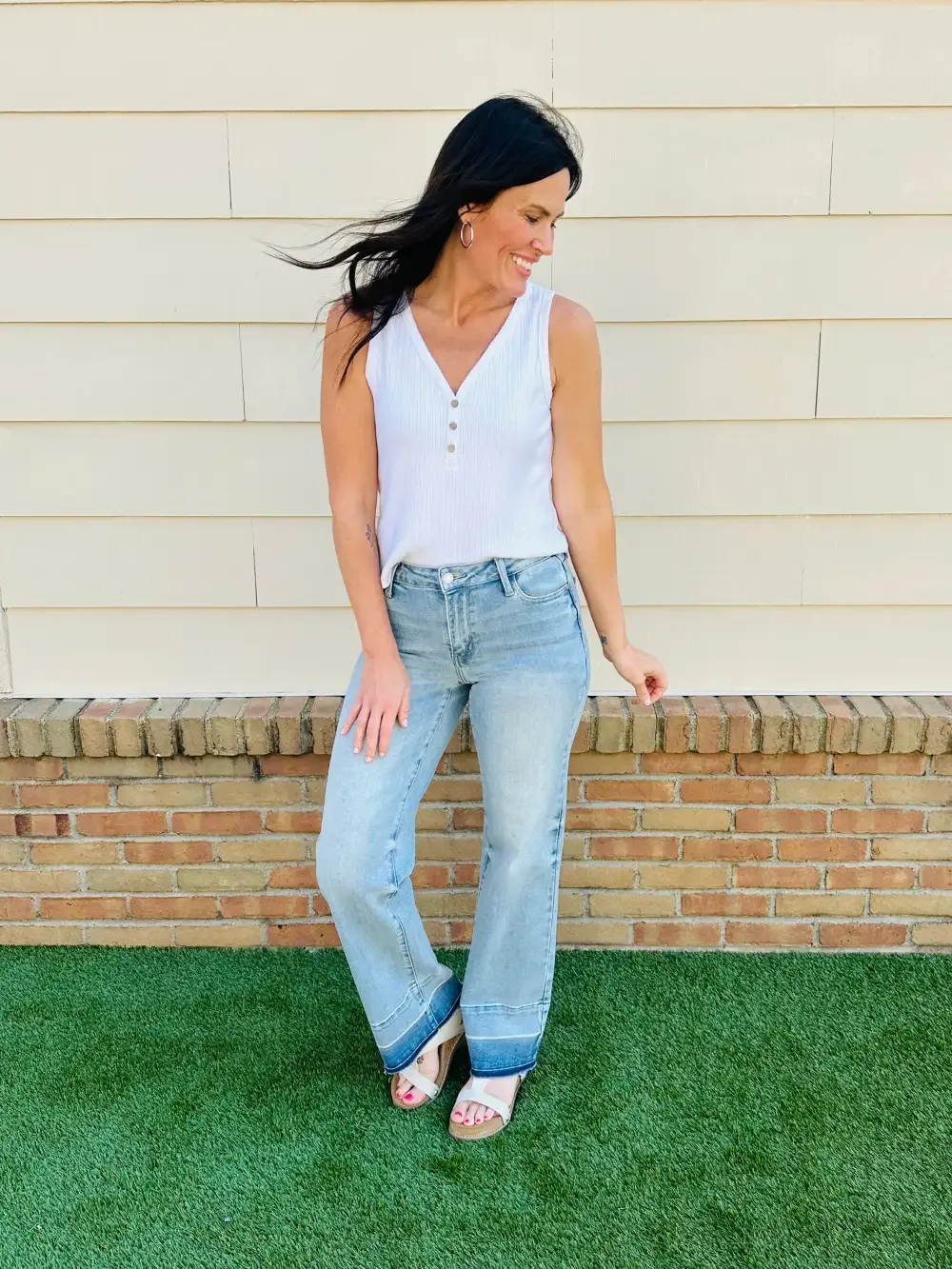 Judy Blue Release Your Inhibitions Wide Leg Jeans