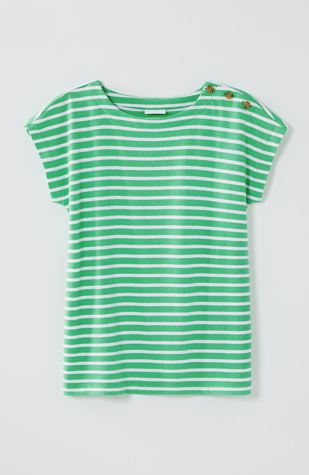 Button-Shoulder Top