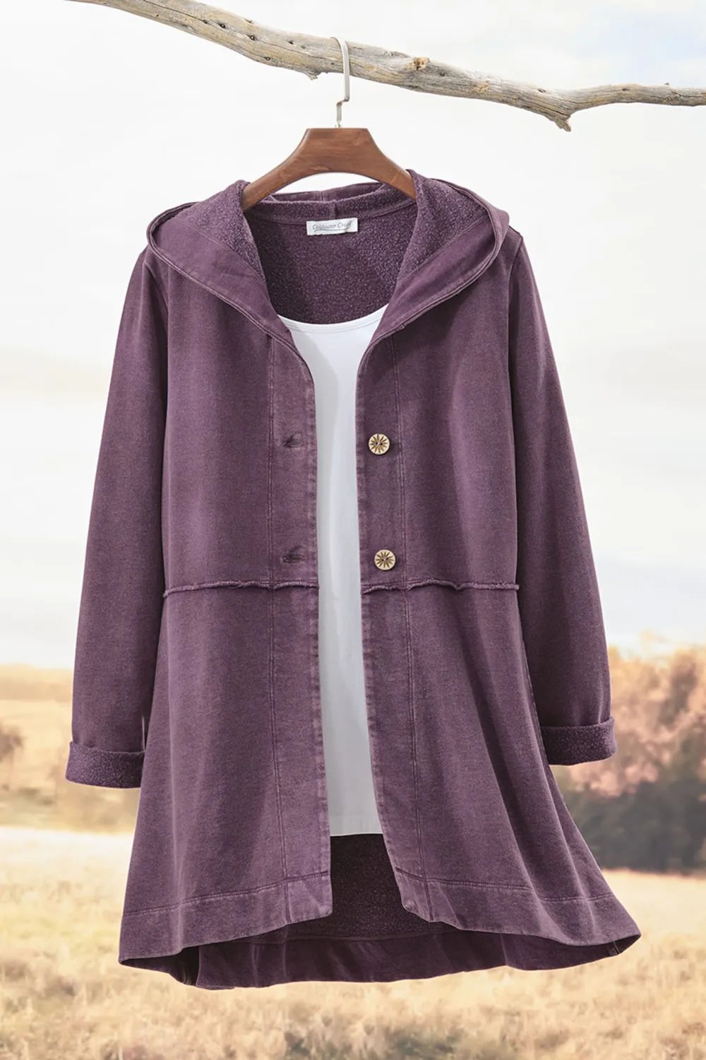 Fleece Swing Cardigan
