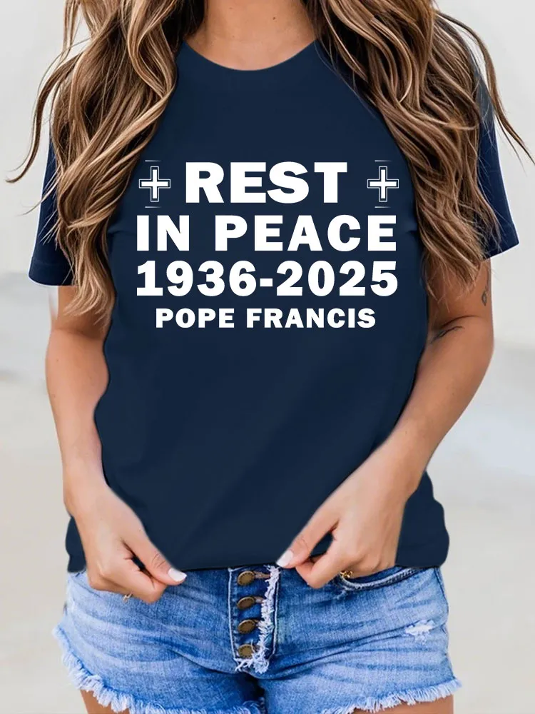 Women'S Rest In Peace 1936-2025 Pope Francis T-Shirt