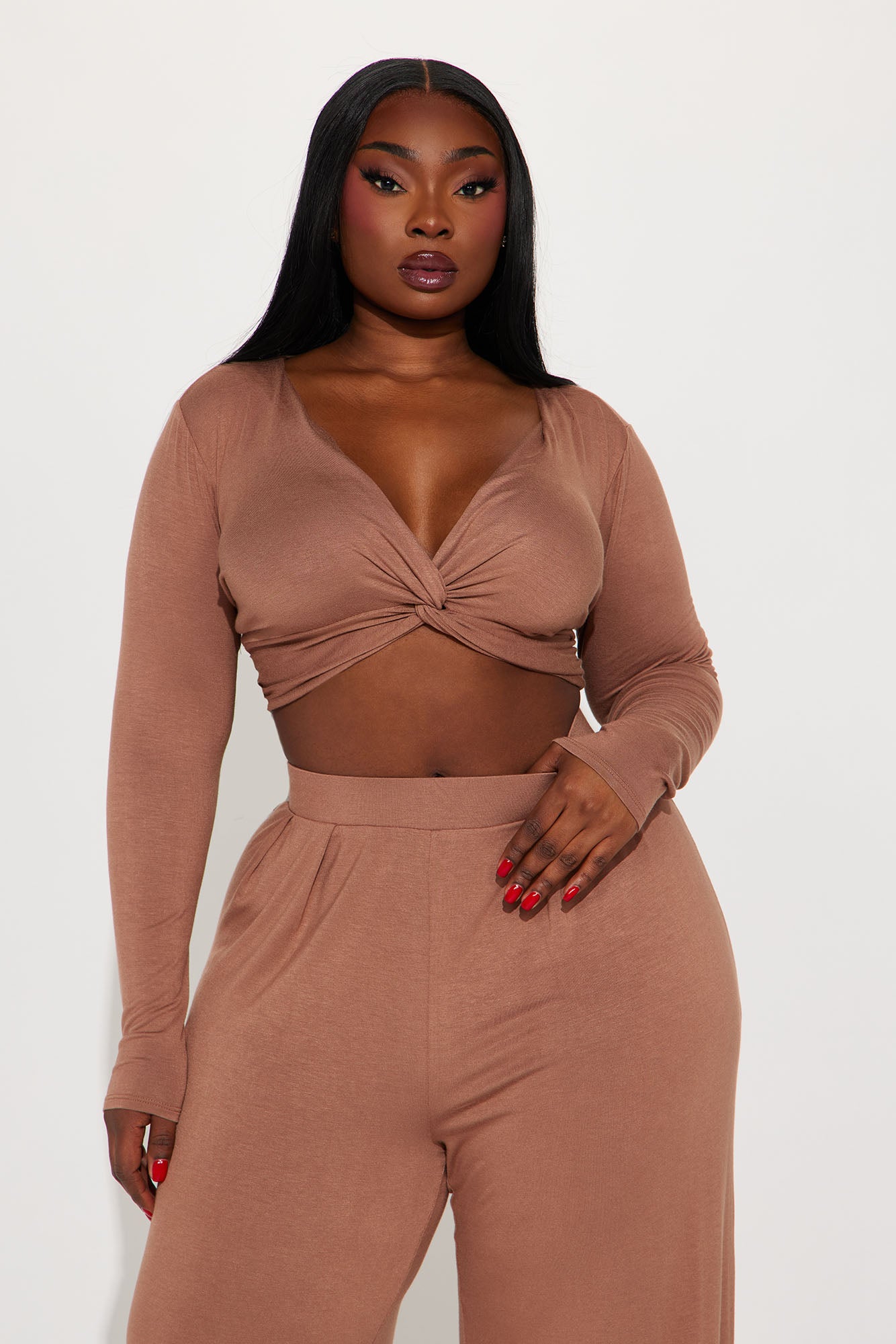 Rebecca Pant Set - Mocha