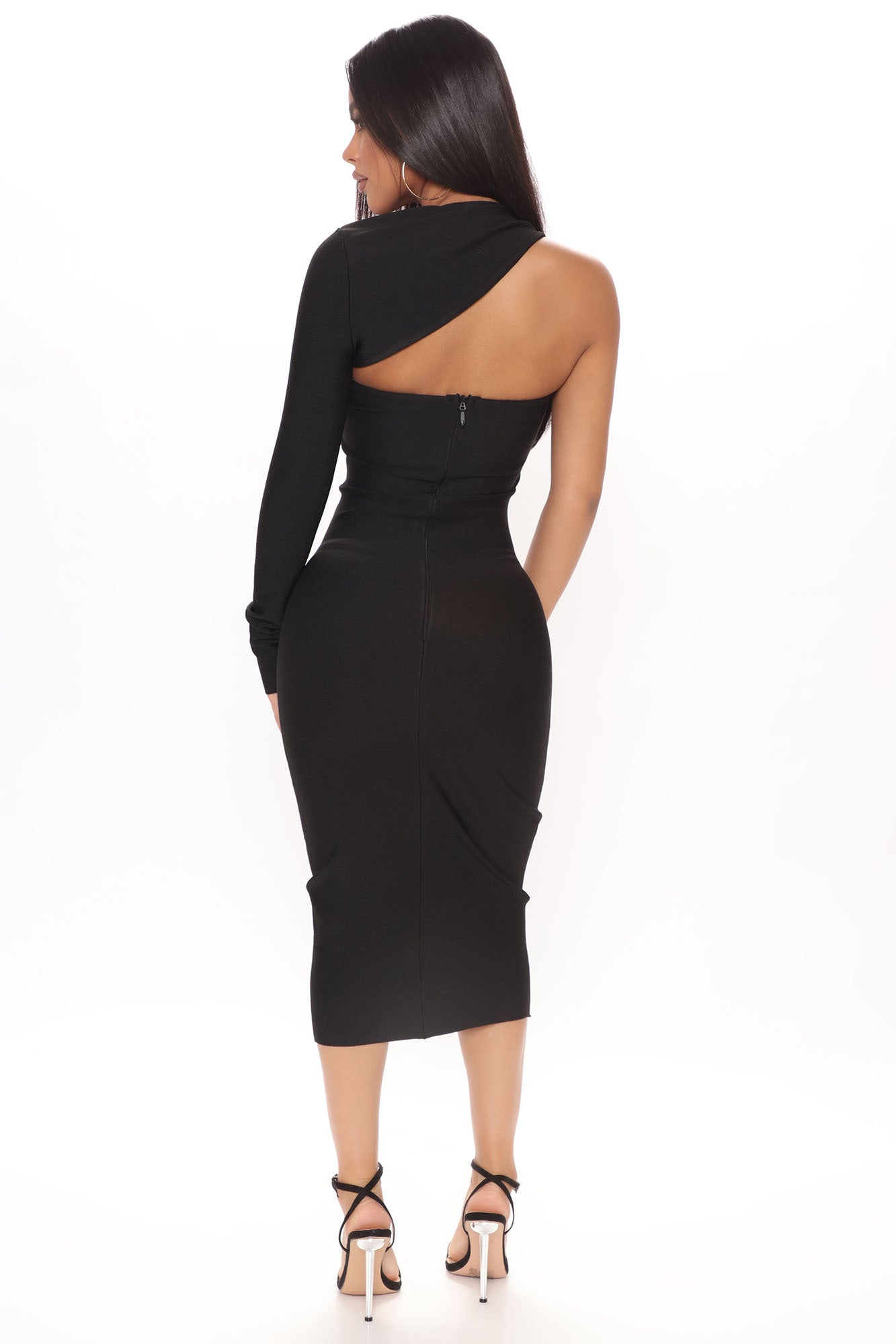 My Love Bandage Midi Dress - Black