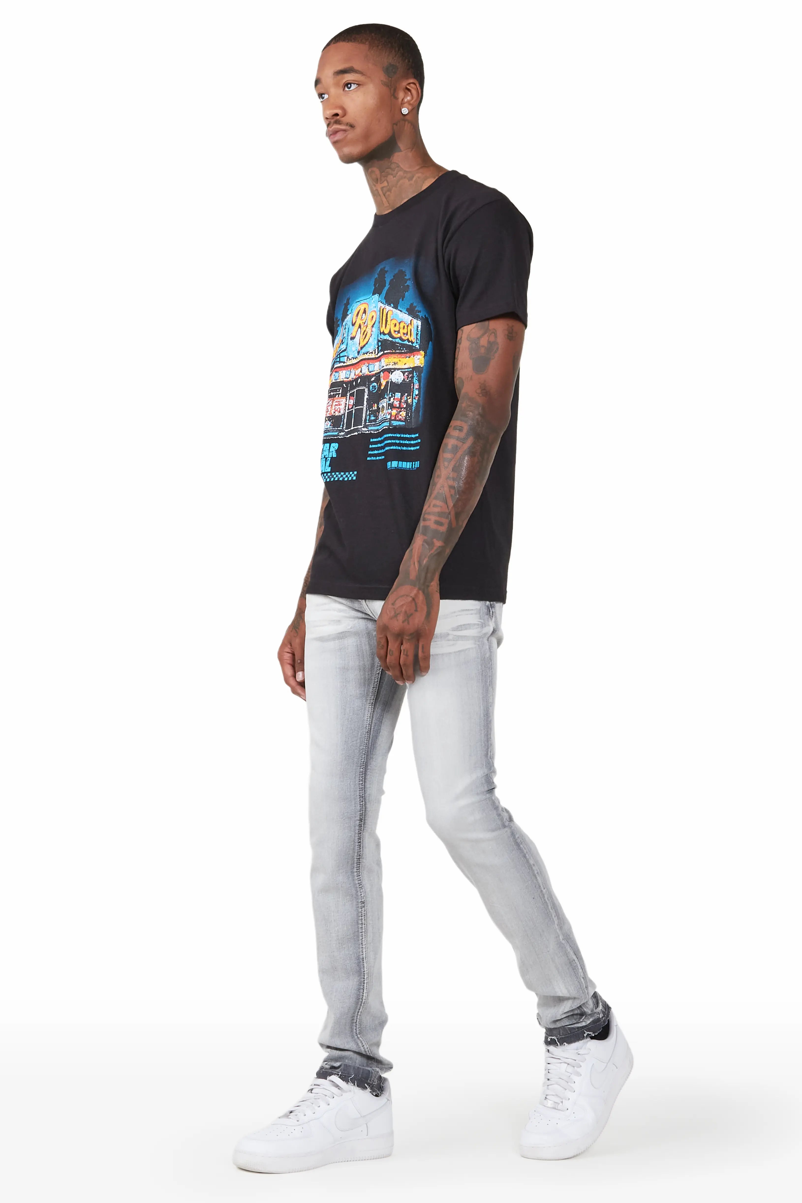 Jaecee Grey Denim Jean