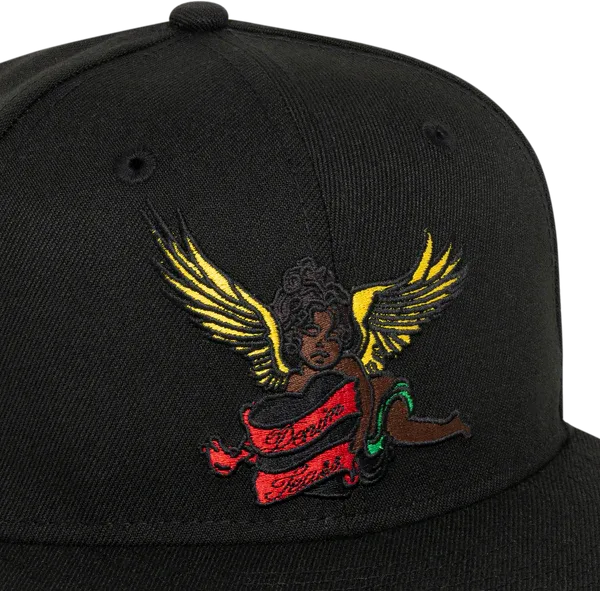 Black Cherub New Era Hat Black
