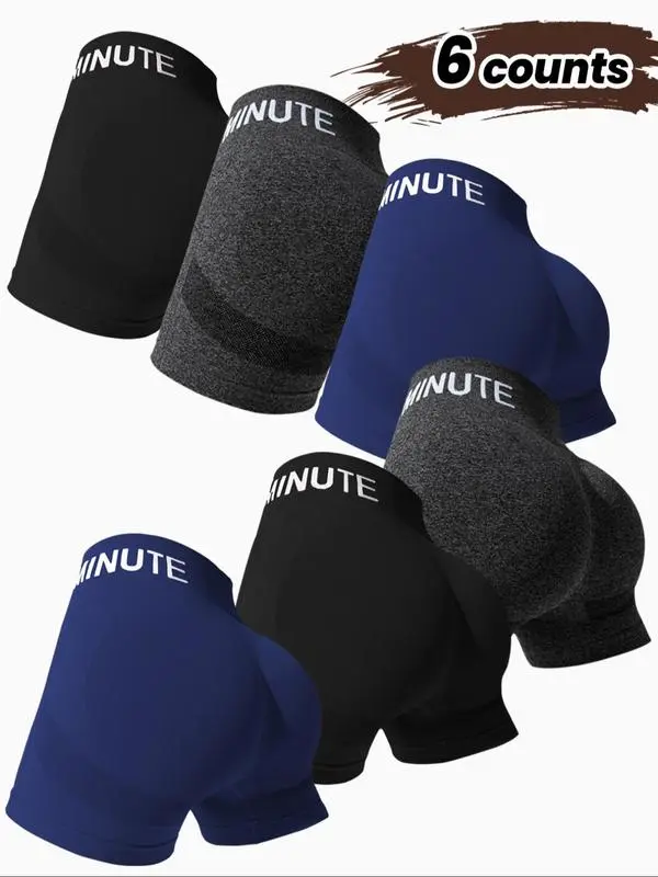 Women's Yoga & Gym Shorts – High Waist, Letter Print, Comfy Fit