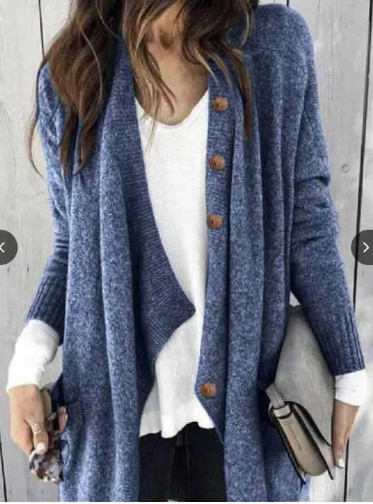 Elegant  Long Sleeve  Cardigan