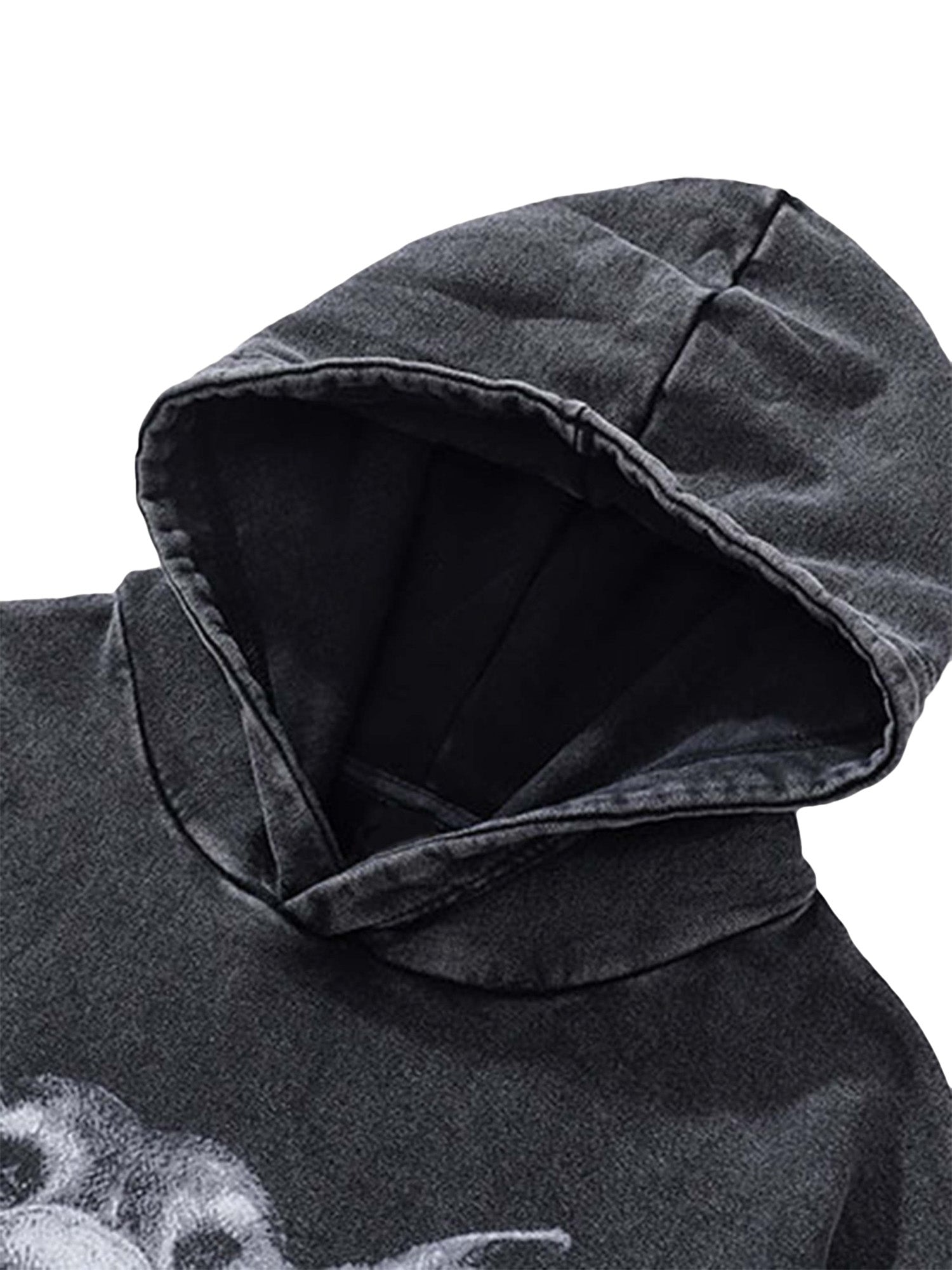 Dark Series Doberman Print Hip-hop Vintage Hoodie