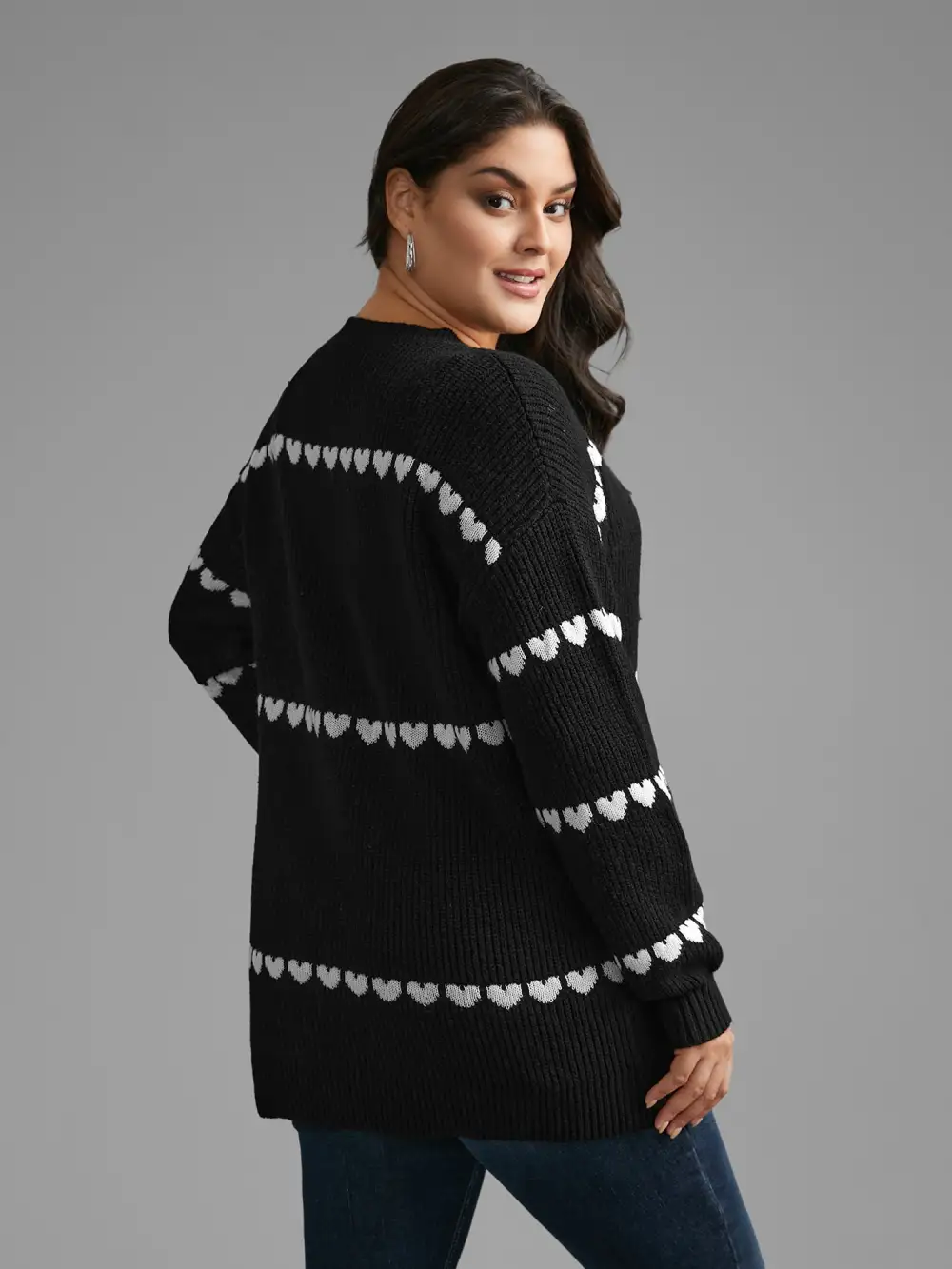 Supersoft Essentials Heart Jacquard Pullover