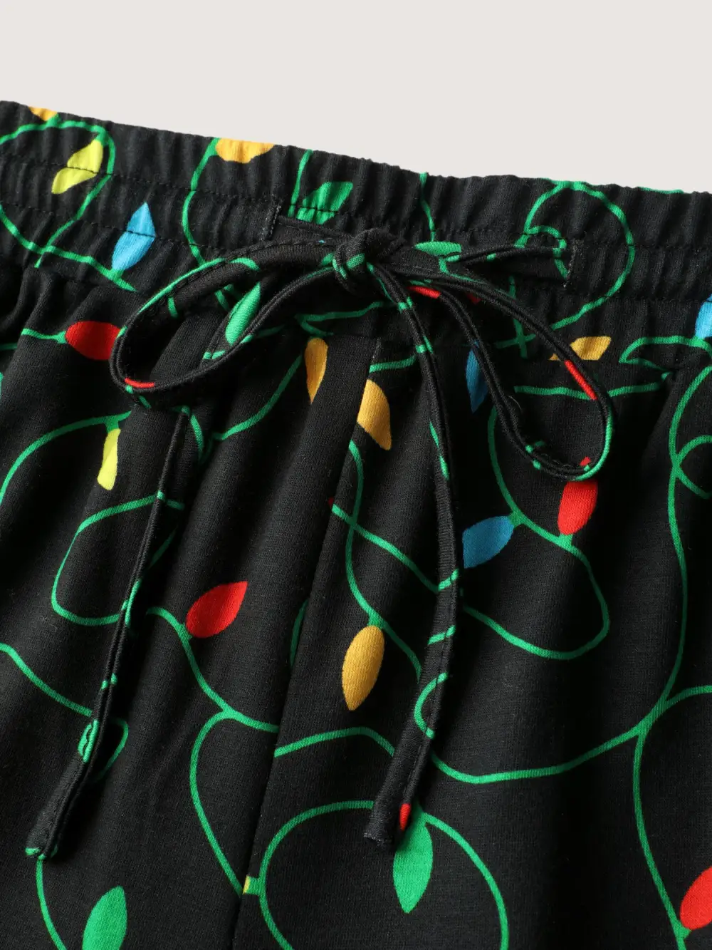 Colorful Lights Pattern Stretchy-Fit Pants