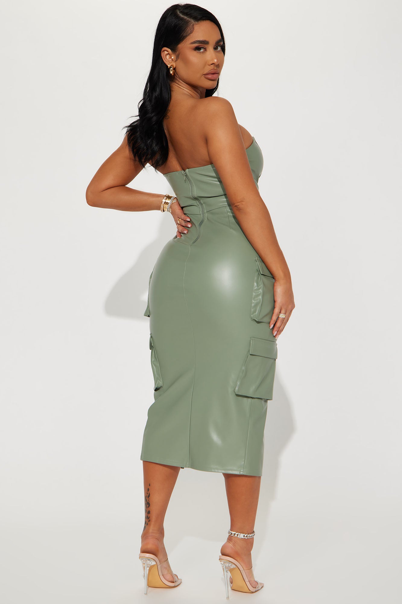 Rules Dont Apply Midi Dress - Sage