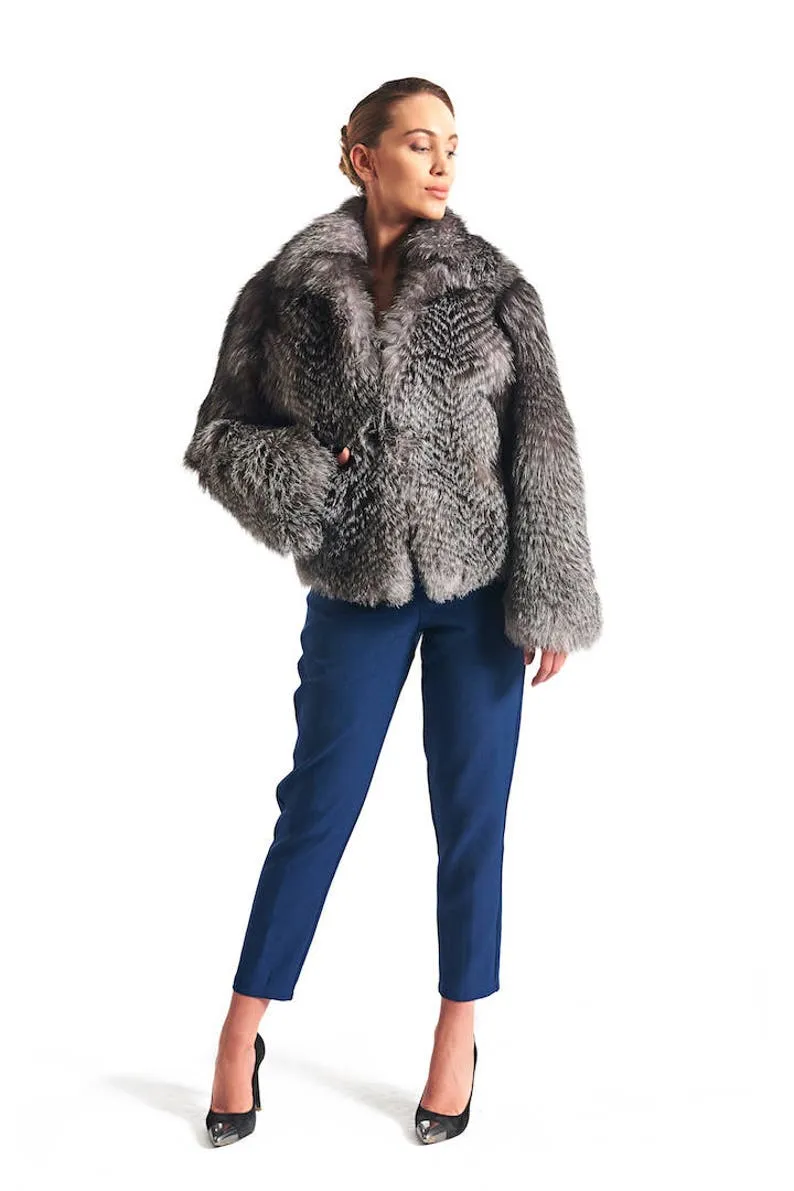 Blue Frost Fox Fur Coat Women’s