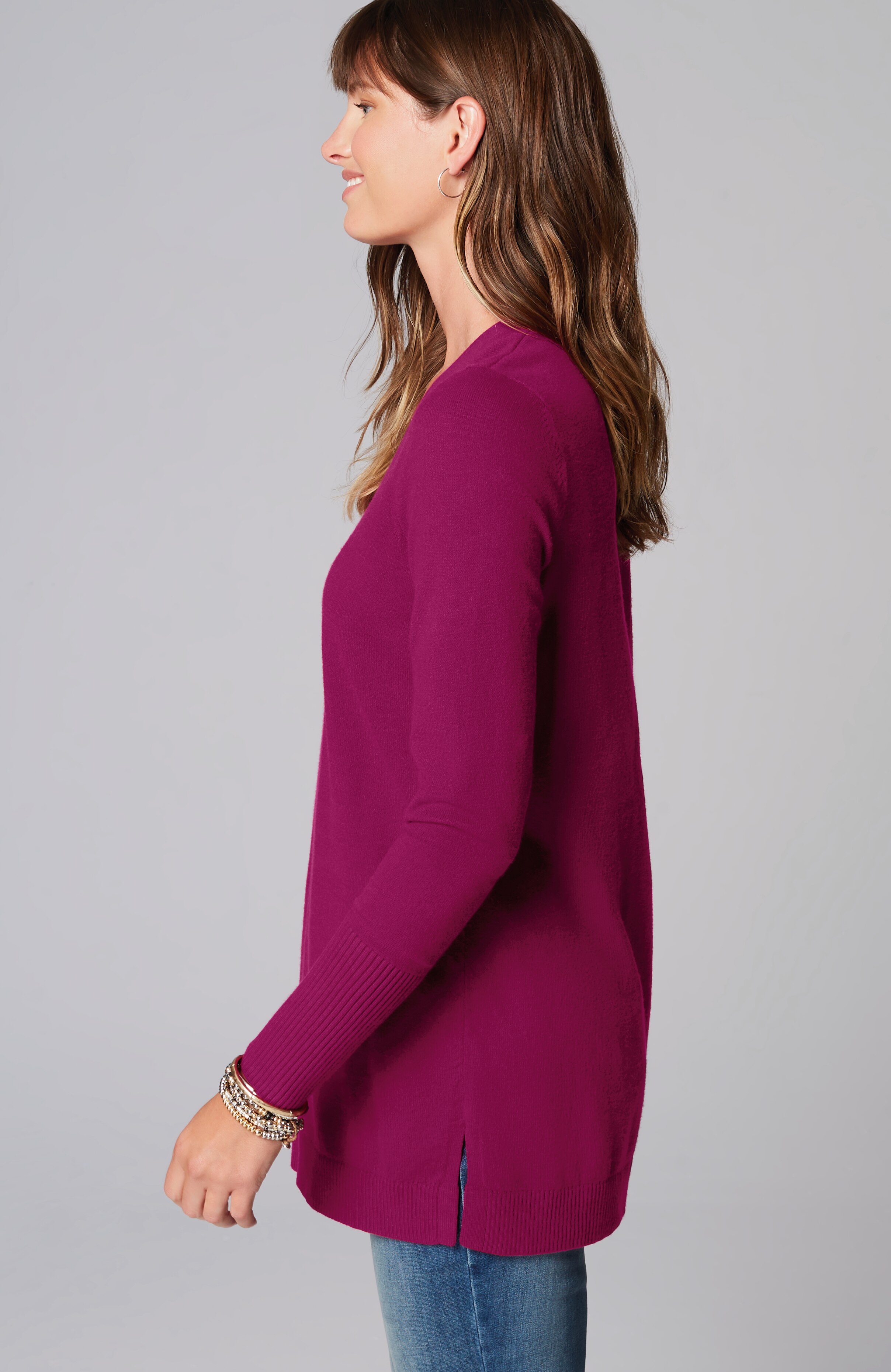 V-Neck Sweater Tunic