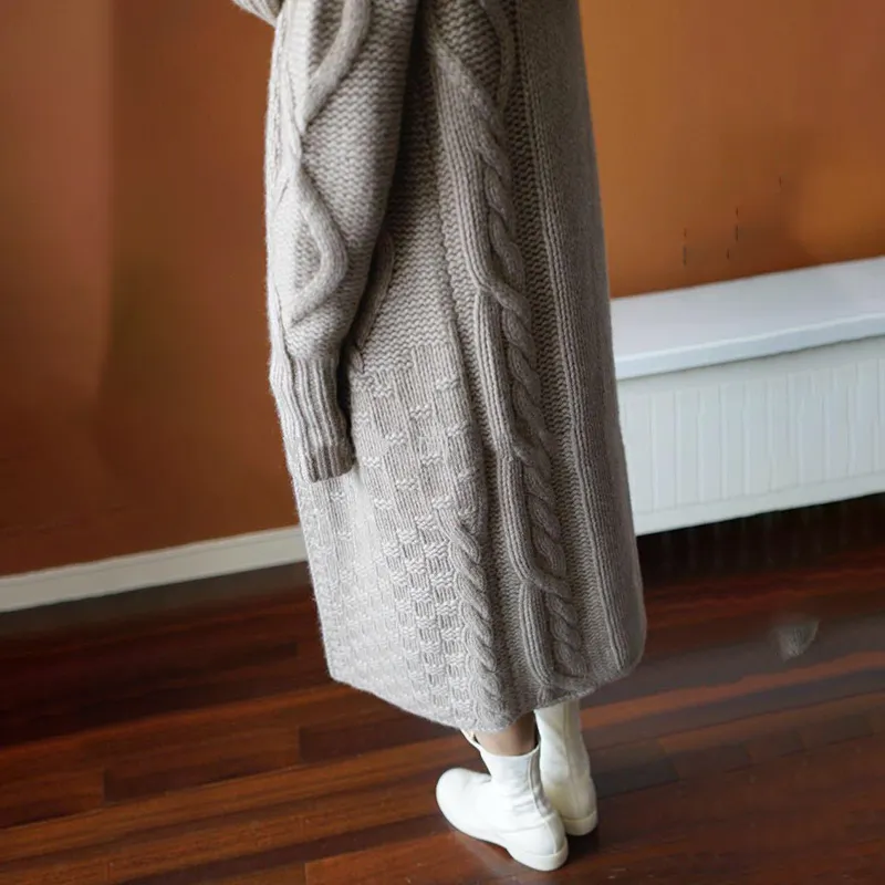 Loose Twist Coarse Sweater Cardigan