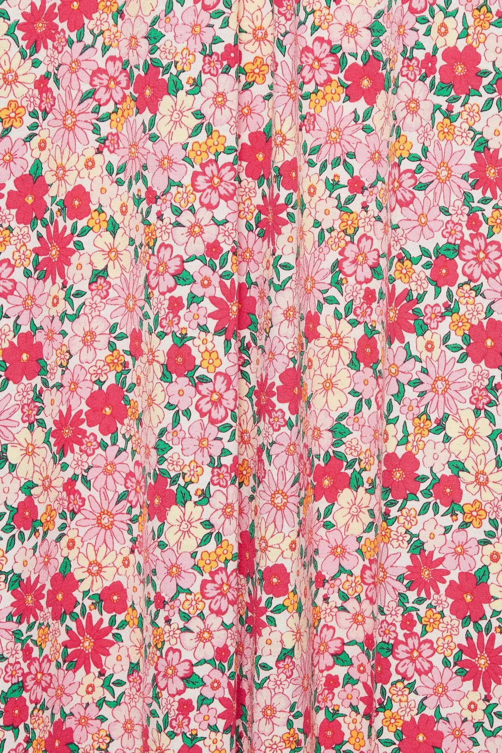 YOURS Curve Pink Floral Pleat Front Maxi Dress