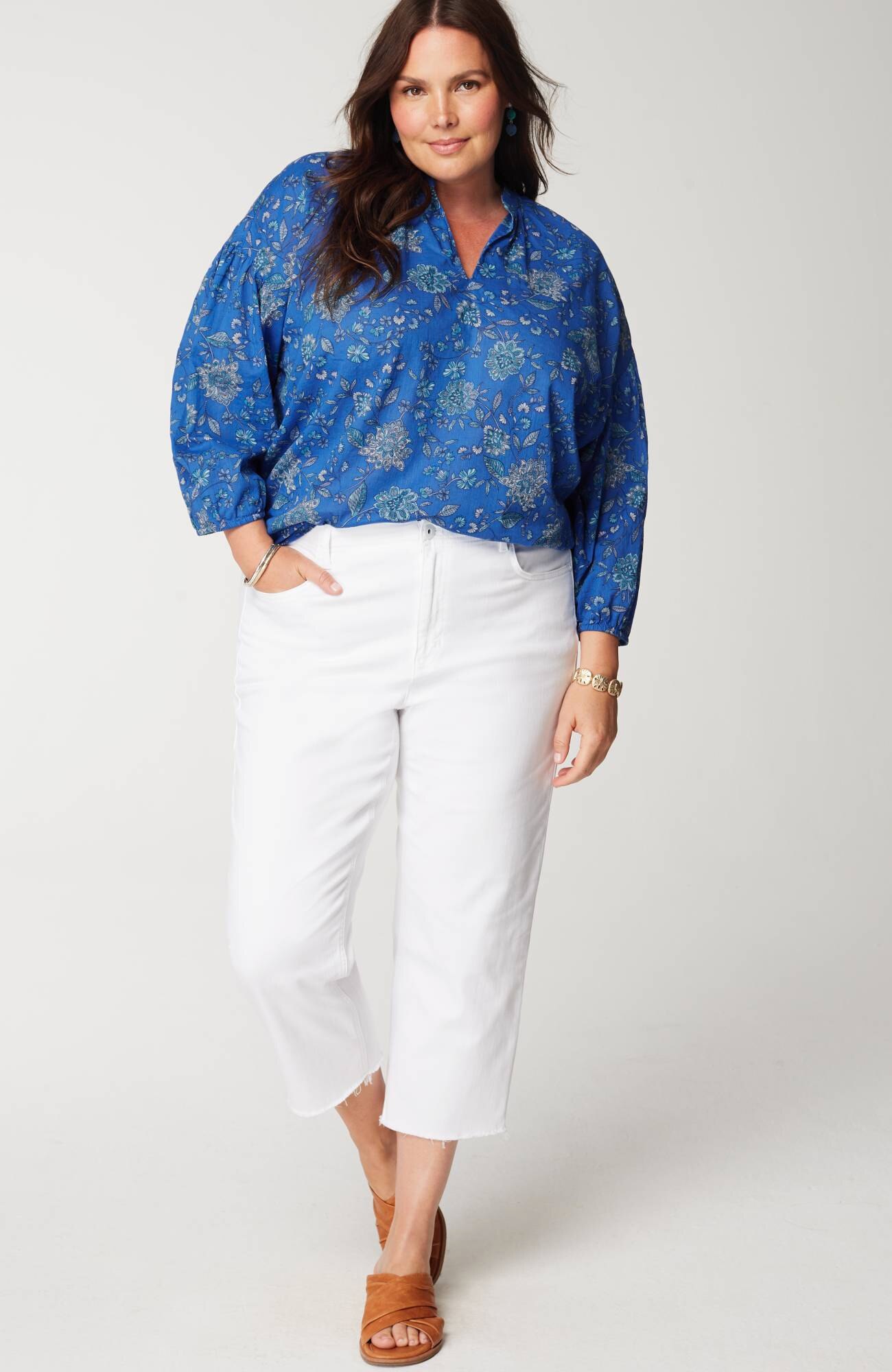 Oversized Split-Neck Top