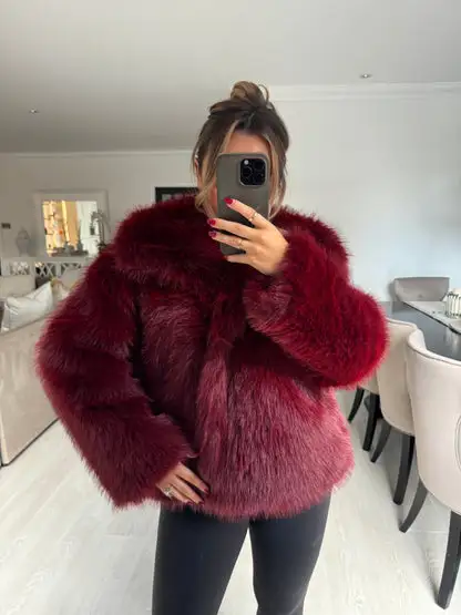 FAUX MONGOLIAN JACKET