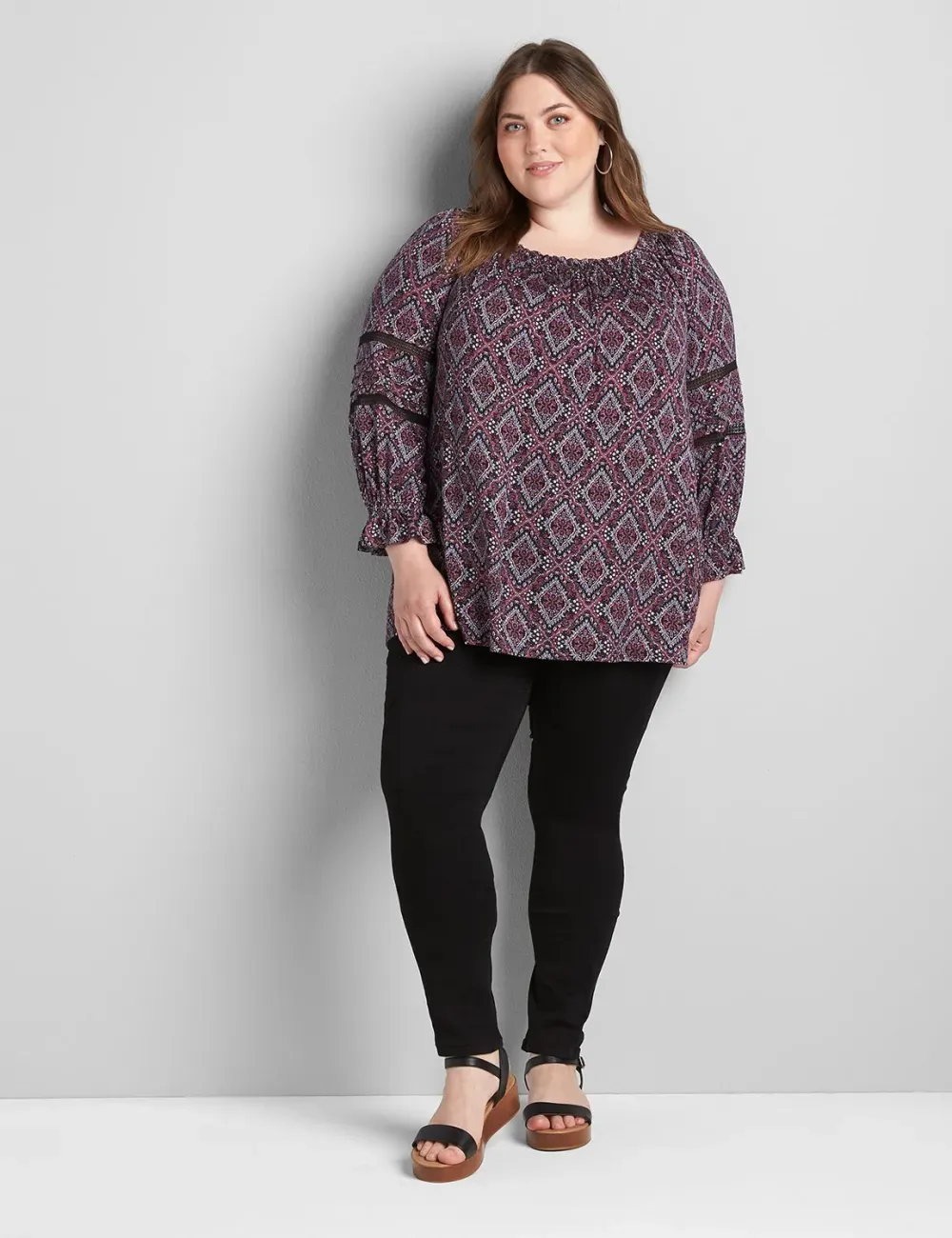 Straight Fit High-Rise Sateen Skinny Jean