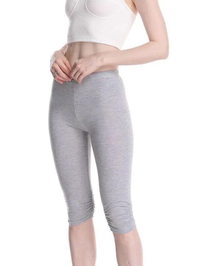 Women's Yoga Pants Sun Protection Tummy Control Butt Lift High Waist Yoga Fitness Gym Workout Capri Leggings Bottoms Violet Black White Sports Activewear High Elasticity Skinny
