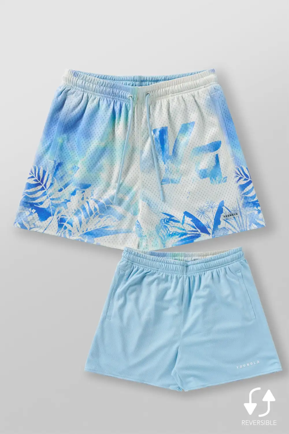 1111 -  Skulls & Roses Reversible Shorts