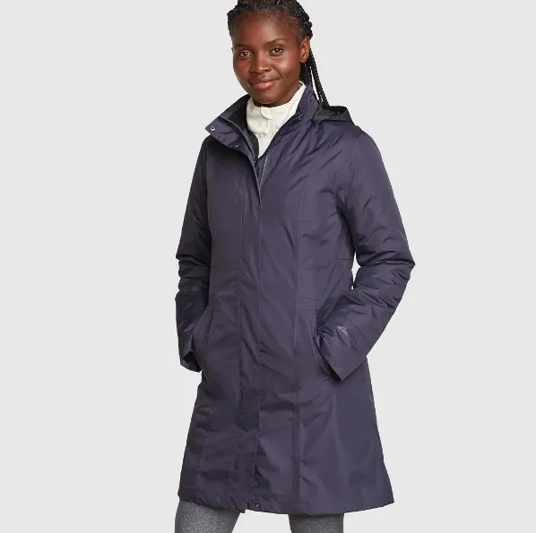 Women's Insulated Waterproof Trench Coat
