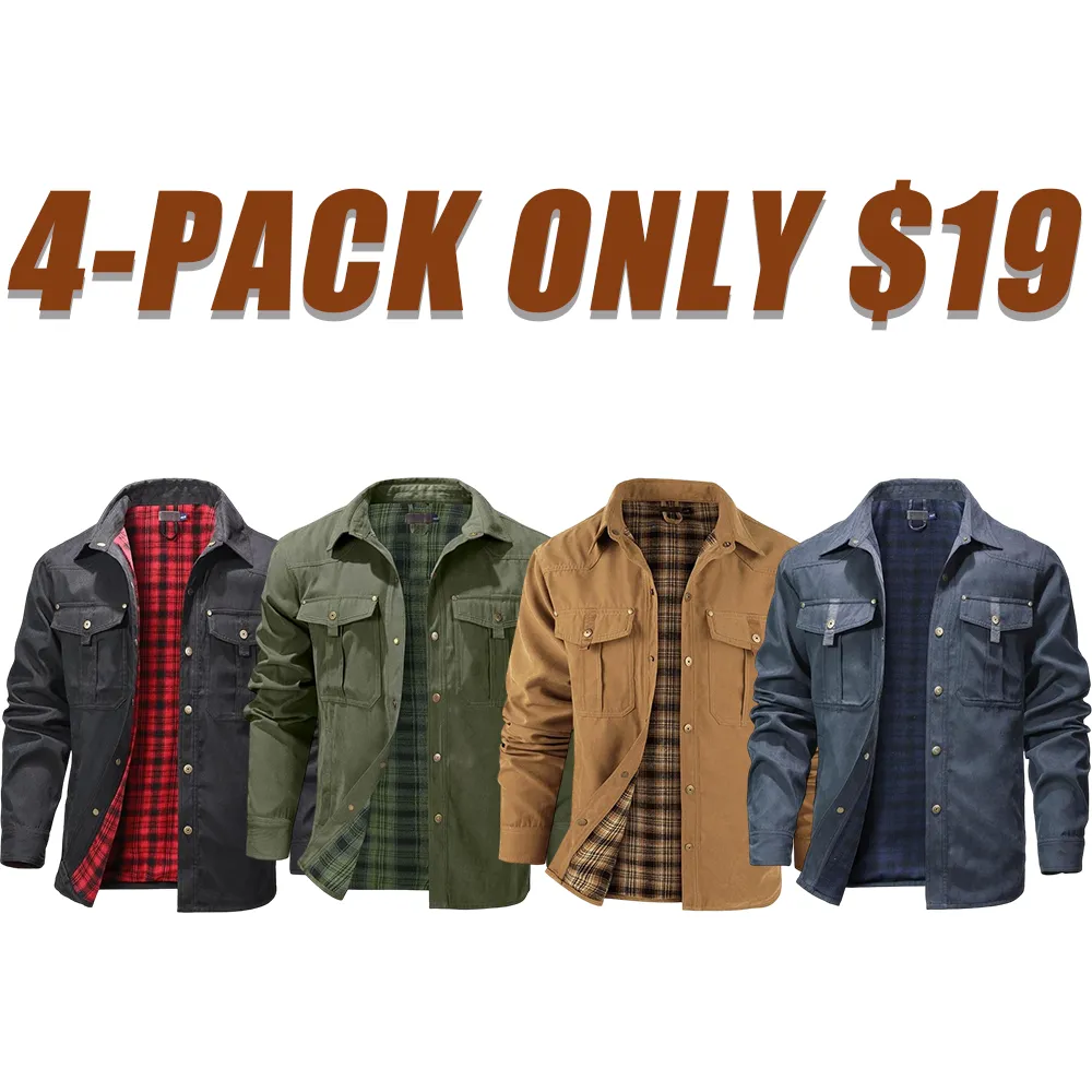 Men's Flannel Lined Smock Jacket