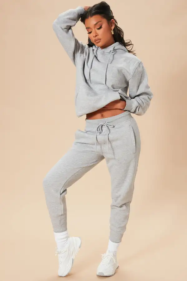 Stole Your Boyfriend's Oversized Hoodie - Heather Grey