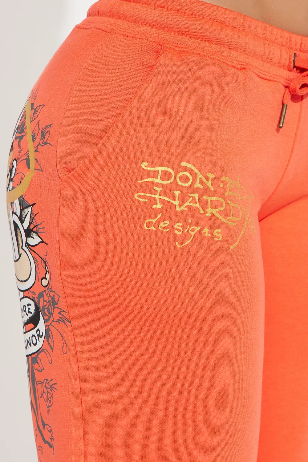 Ed Hardy Panther Rose Pant - Peach