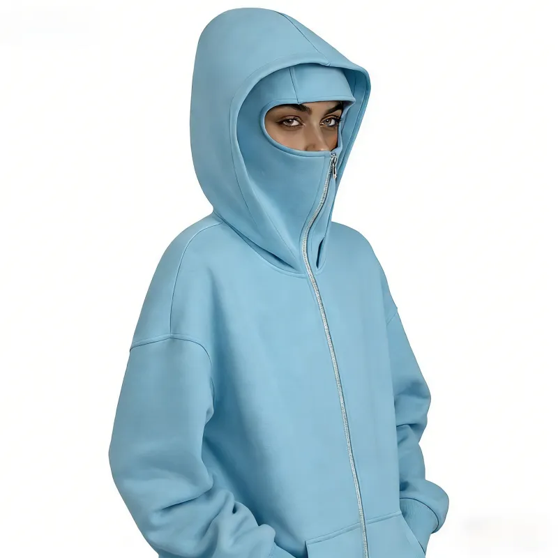 Women's Hooded Sweatshirt - With Full Face Mask