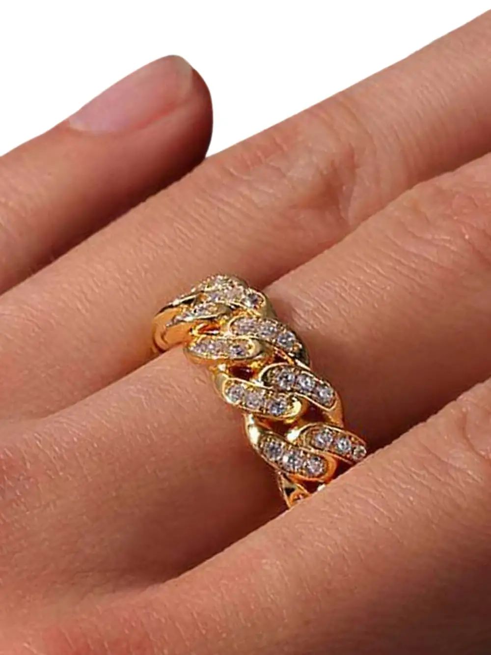 Hip Hop Zirconia Ring - 1551