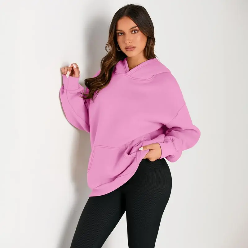 Women’s Oversized Hoodie – Fleece Pullover Sweatshirt with Pocket