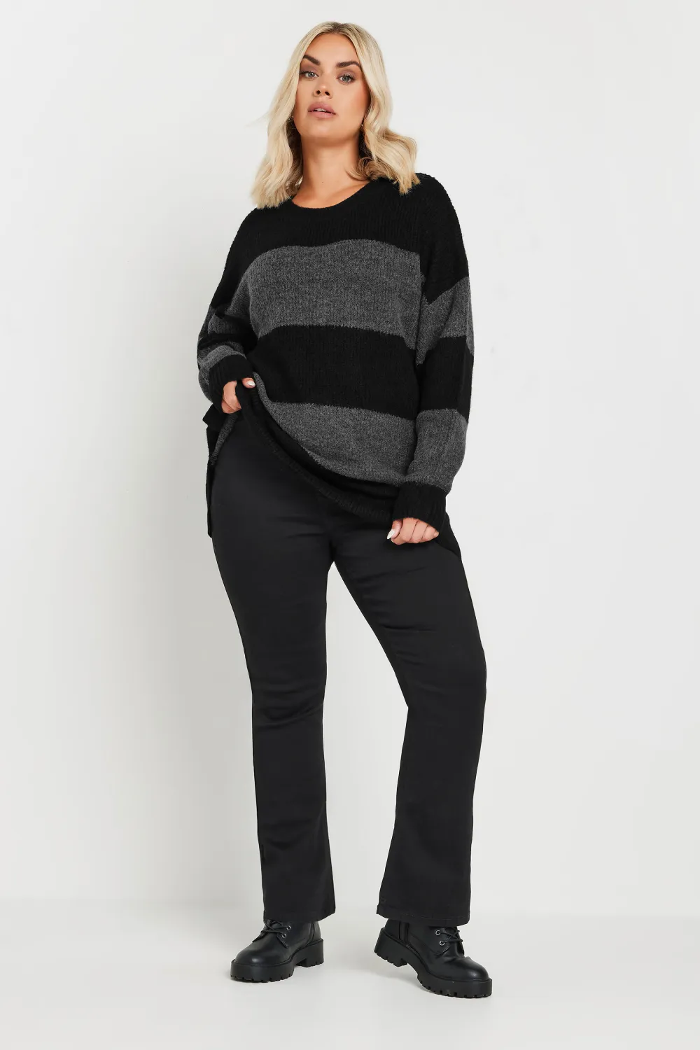 YOURS Curve Black Bootcut Jeggings