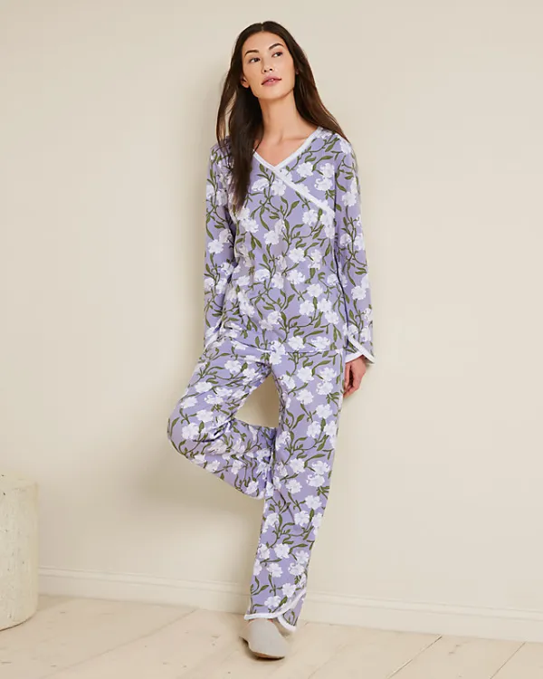 Asian Wrap Organic-Cotton Pajamas