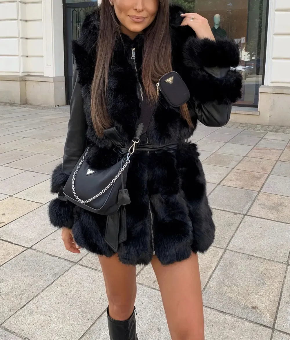 Winter Elegance Faux Fur Jacket