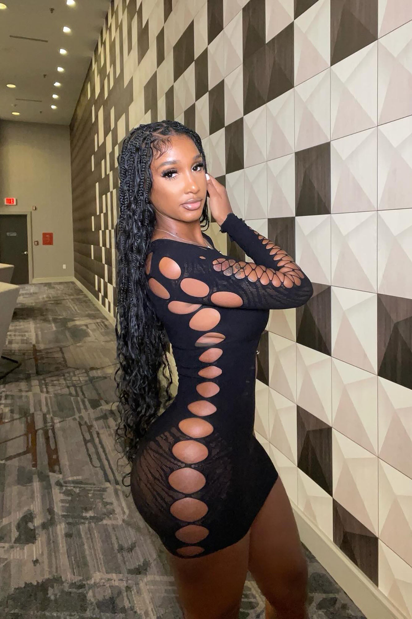 So Seamless Mini Dress - Black
