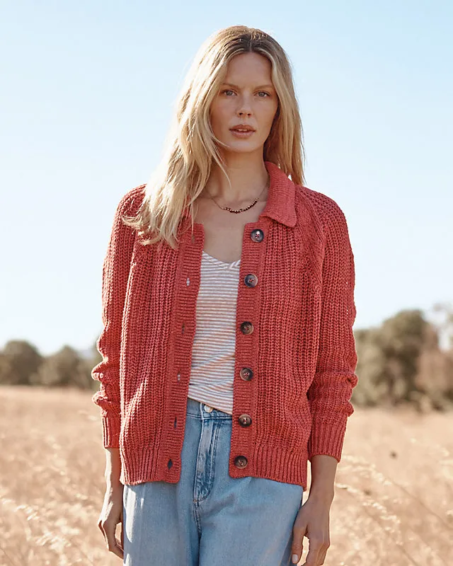 Maren Linen & Organic-Cotton Cardigan