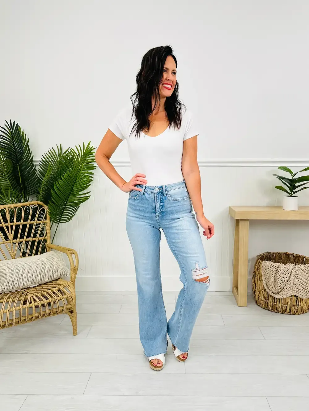 MOCO Exclusive Just Like That Wide Leg Jeans