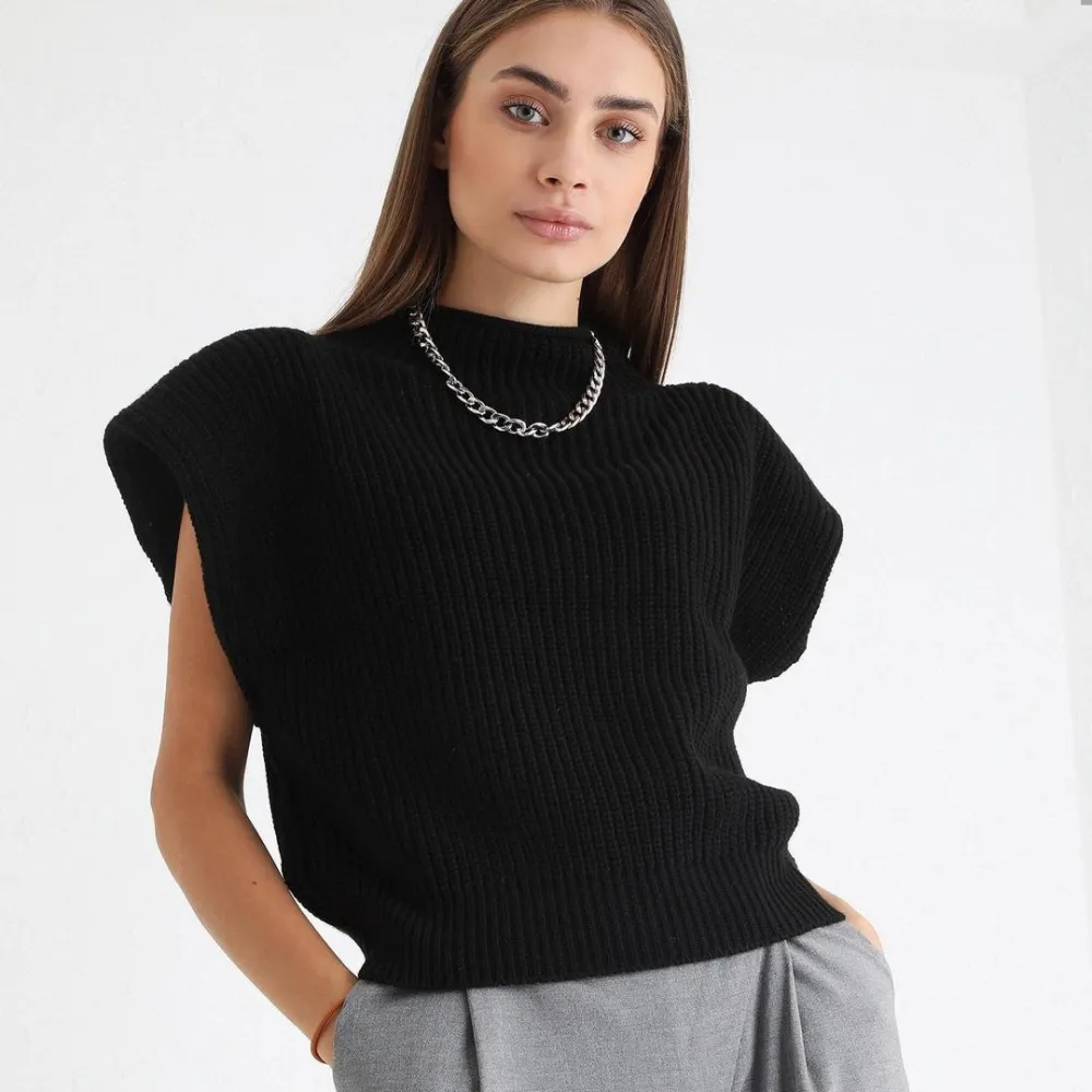 Stylish Turtleneck Sweater Vest