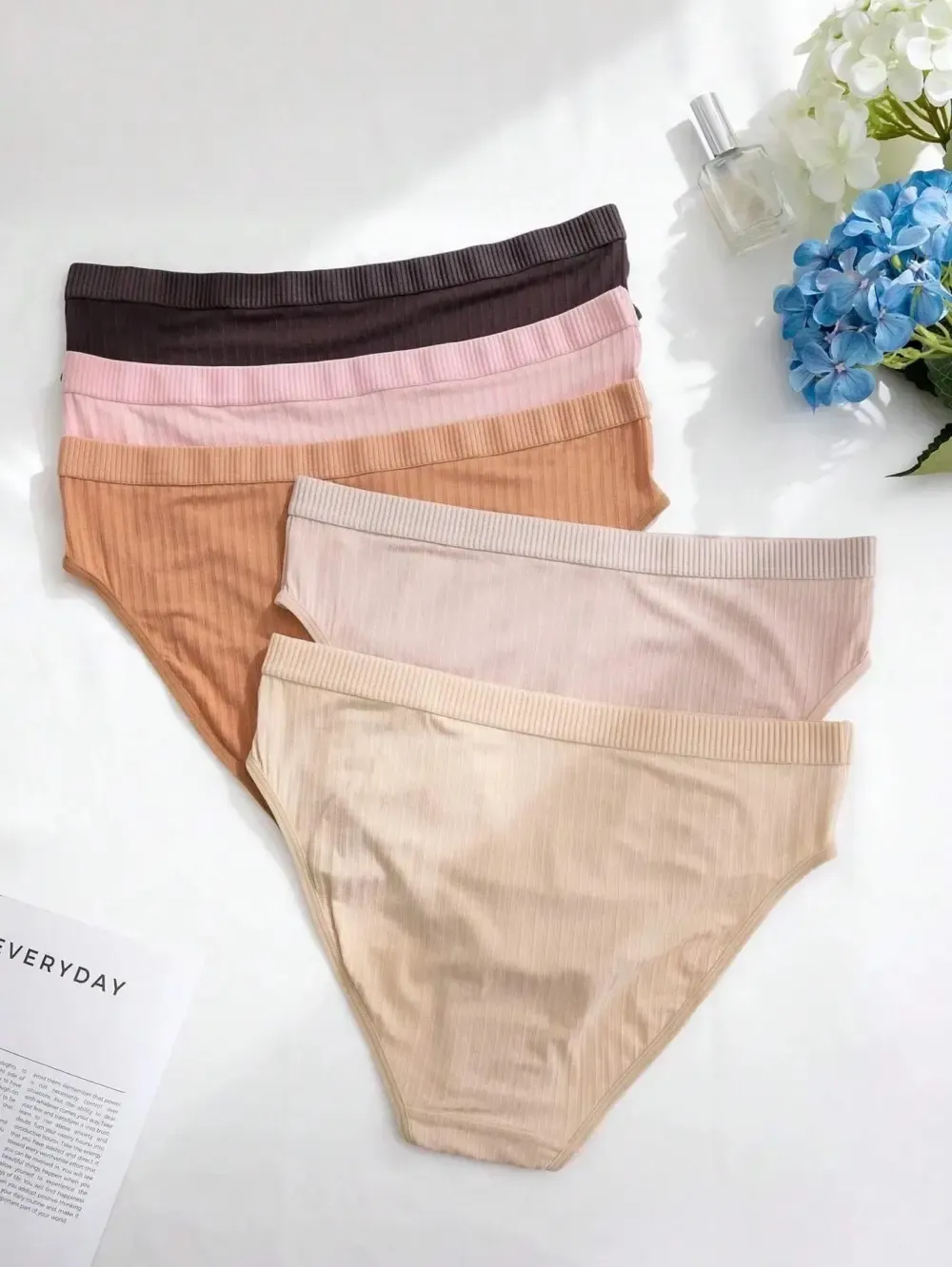 5 Pack Plus Size Pit Strip Triangle Panties