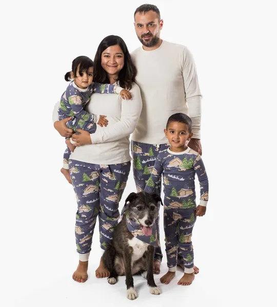 Guide My Sleigh Matching Organic Cotton Pajamas