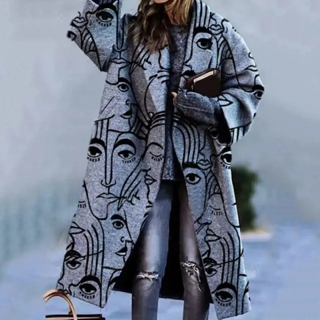 Oversized Winter Wool Trench Coat