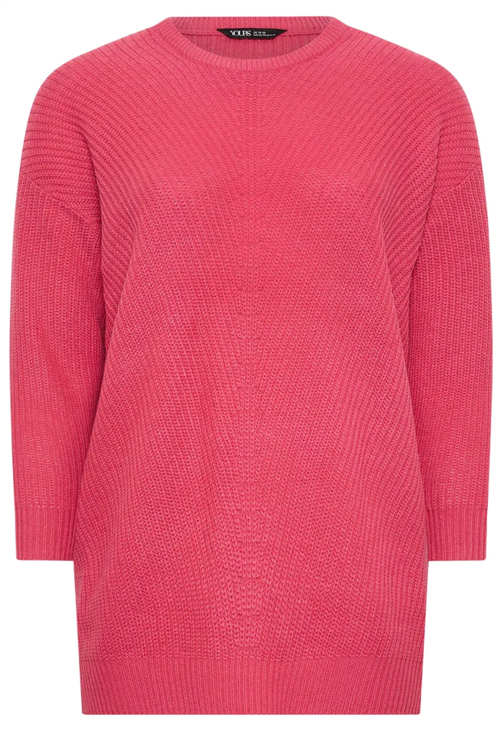 YOURS Curve Pink Essential Knitted Jumper