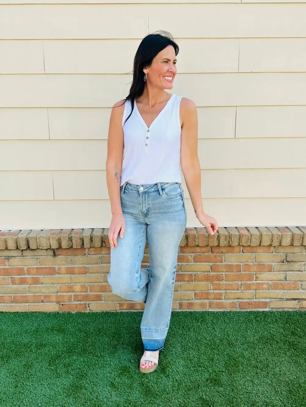 Judy Blue Release Your Inhibitions Wide Leg Jeans