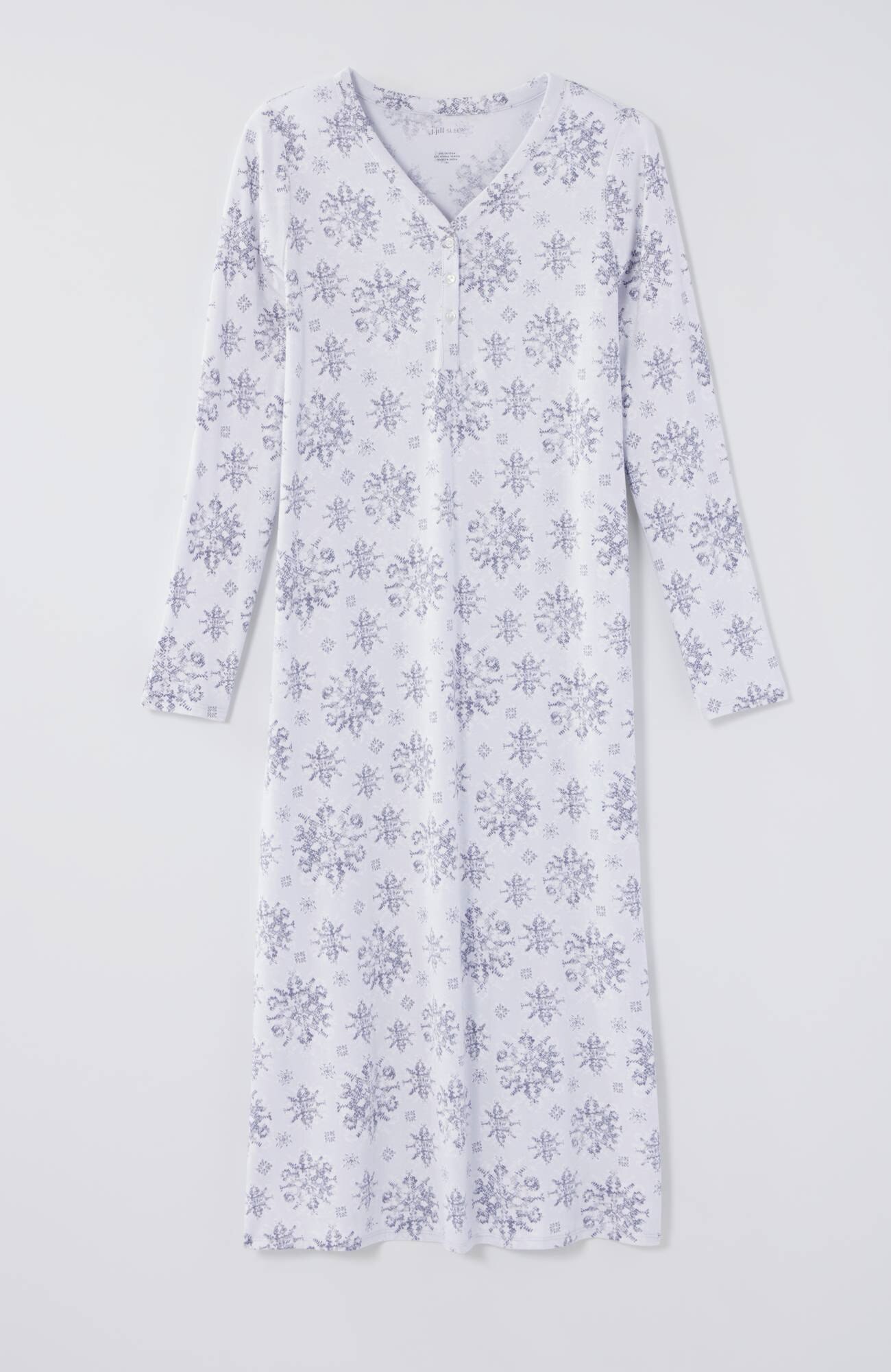 sleep ultrasoft long sleeve gown