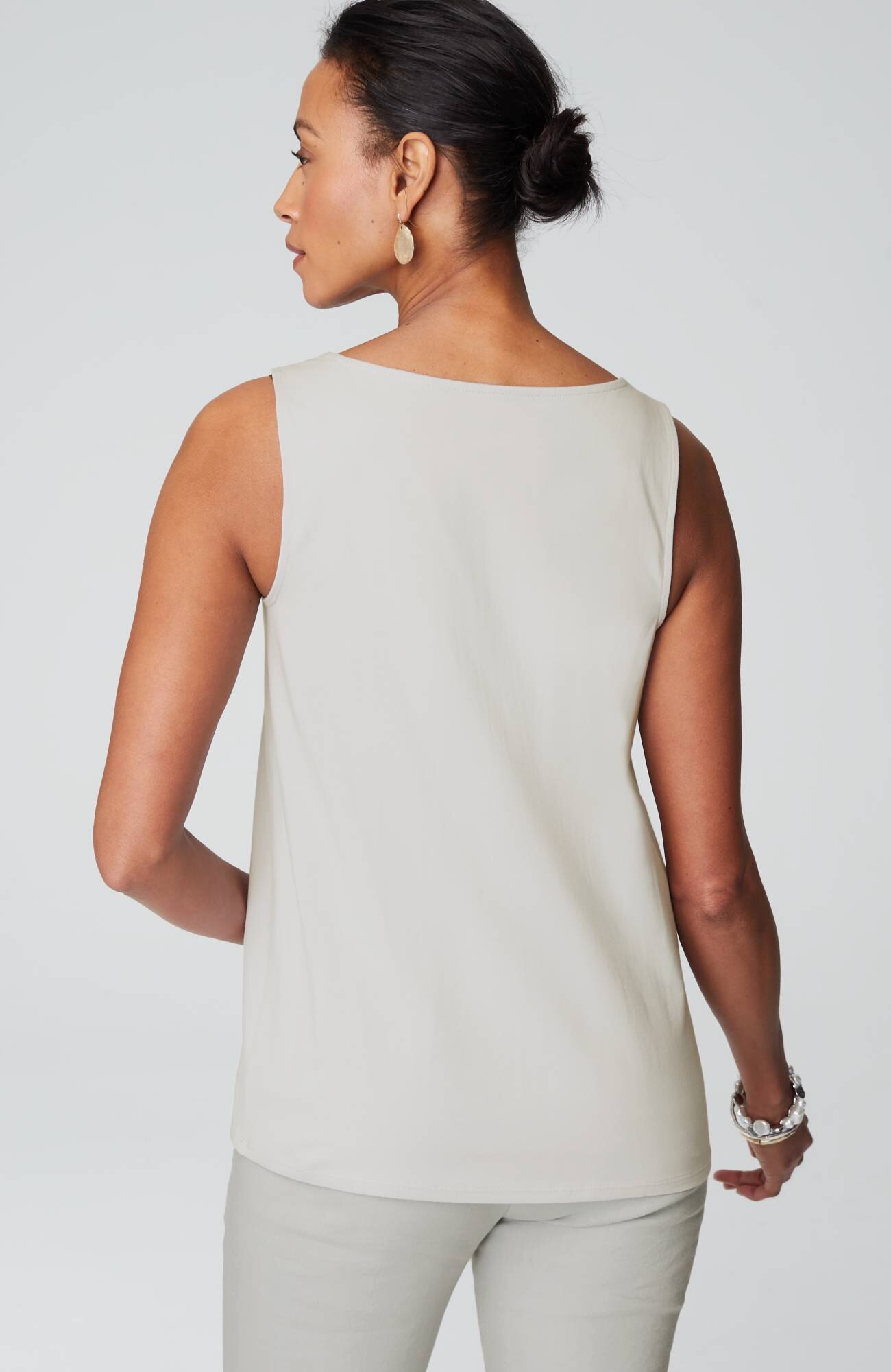 pima-stretch knit tank