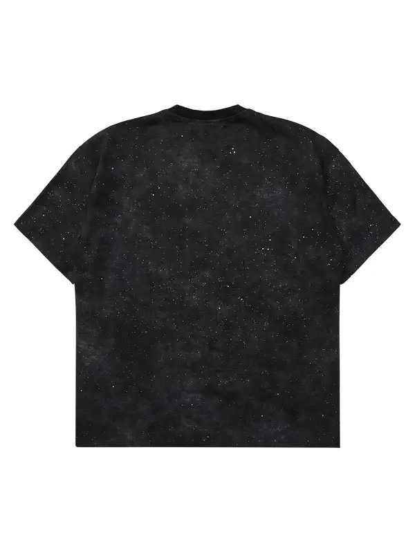 Starry Sky Printed Street Rap T-Shirt