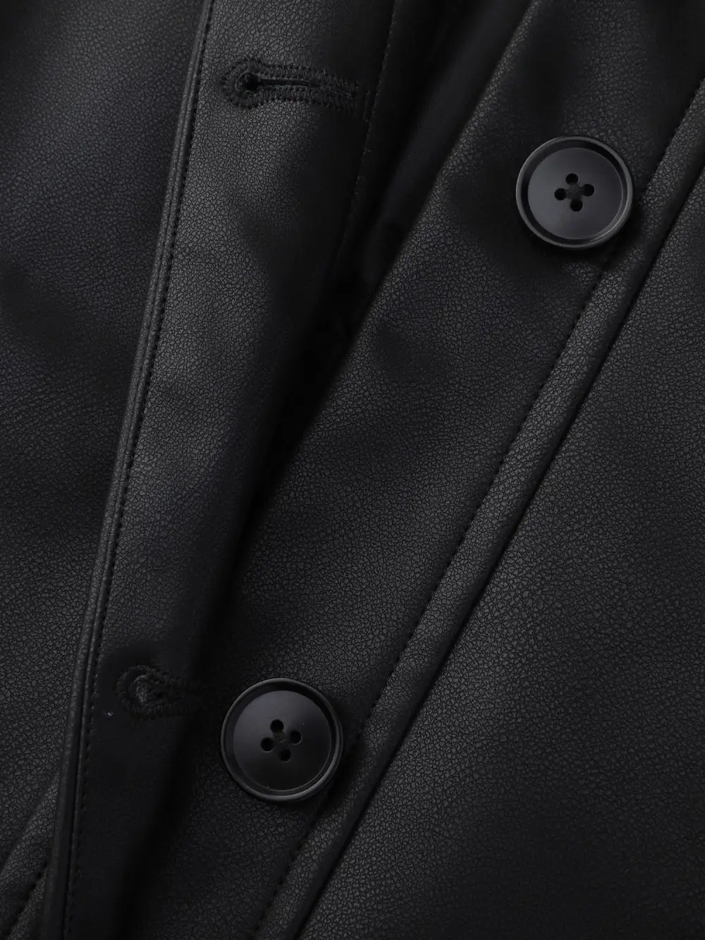 Fuzzy Collar Button Quilted Jacket