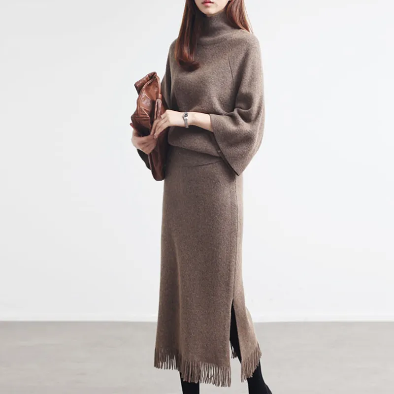 Fashion Sweater All-Match Two-Piece Set